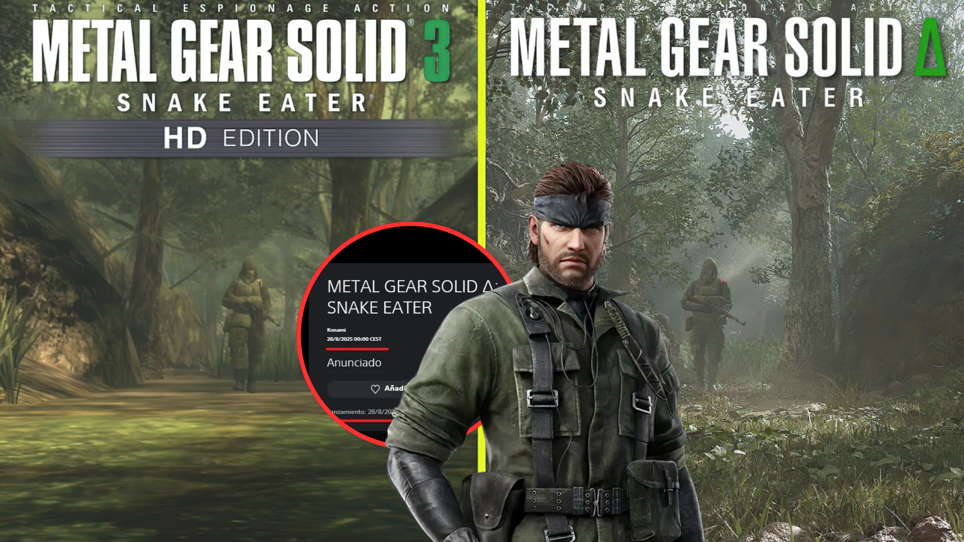 El nuevo Metal Gear Solid Delta se filtró para este 28 de Agosto de 2025